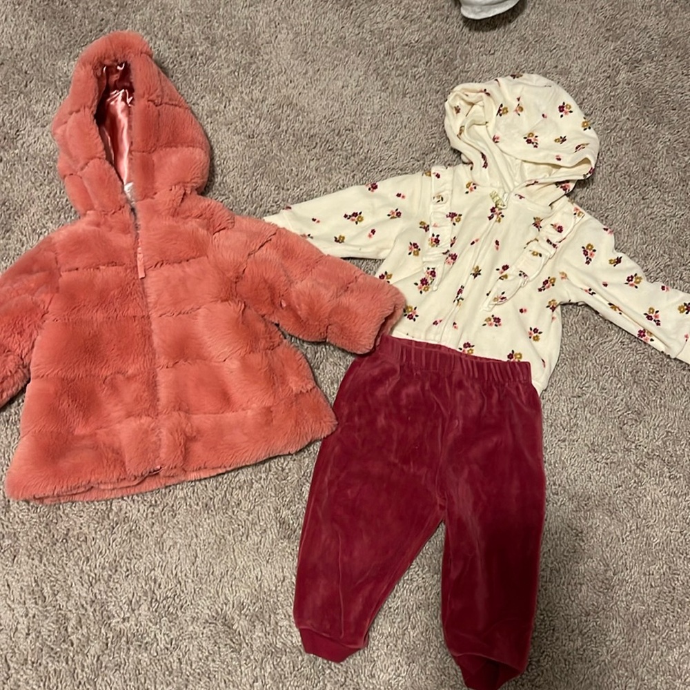 Little Me 12 mo Jacket and Outfit Set